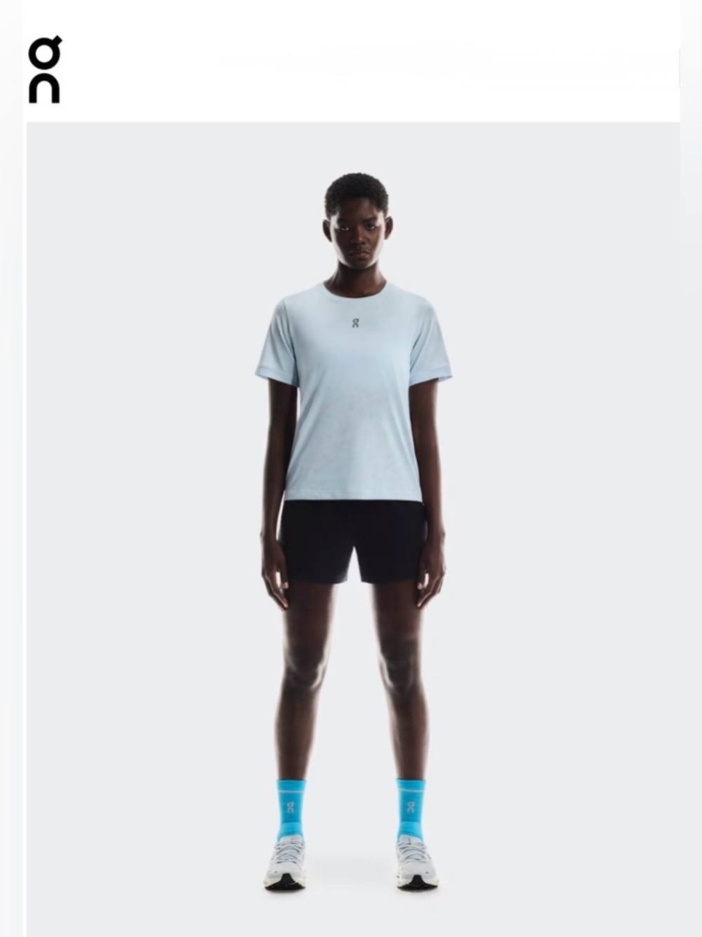 NWT [On] Running Trail-T Short-Sleeve T-Shirt in Arctic Powder Blue Women's M - Picture 2 of 13